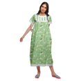 thumbnail image 4 of Moomaya Printed Cotton Sailor Collar Sleepwear For Ladies Button Down Nightdress, 4 of 5