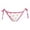 Pink, variant on VNKIDY Womens Ladies Low Rise Side Tie Hot Dog Print Quick Dry Stretch Bikini Bottoms For Summer Beach Pool Wear Swimming Activities Blue XL