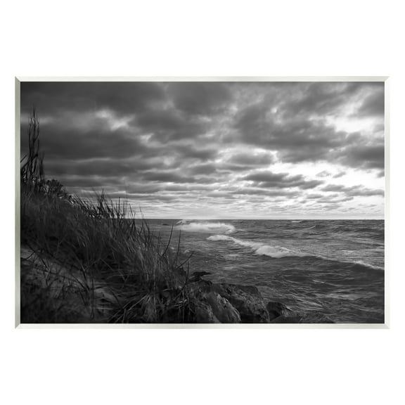 Stupell Industries Stormy Sea Photography Landscape Photography Unframed Art Print Wall Art, 15 x 10