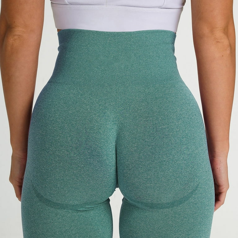 3 Piece Workout Shorts Womens Seamless High Waist Butt Lifting Scrunch Yoga  Gym Shorts