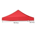 thumbnail image 3 of 98×98 in Canopy Replacement Top Cover, Pop Up Canopy Replacement Tent Cover, Waterproof Canopy Top for Straight Leg Frame, for Outdoor Garden Patio Camping Sun Shade(Top Only) (Blue), 3 of 5