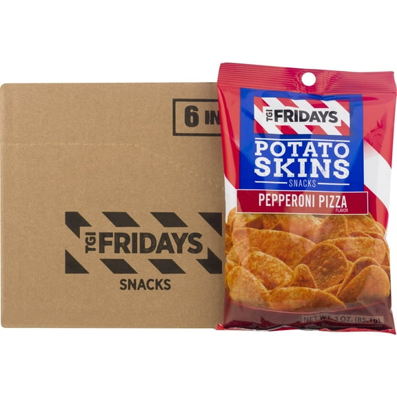 TGI Fridays Potato Skins Snacks Pepperoni Pizza, 3.0 OZ