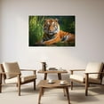 thumbnail image 4 of ZHONGYUTONG Tiger Canvas Wall Art Wildlife Pictures Wall Decor Wild Animal Tiger Painting Print Modern Men's Bedroom Living Room Artwork Frame (24.00" x 36.00"), 4 of 6