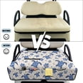 thumbnail image 4 of KUIFORTI Purple Flower Golf Cart Seat Blanket Covers Easy to Install Travel Sports Cart Seat Cushion Covers for Club Car and More 2 Person Seats Golf Carts Soft Portable, 4 of 7