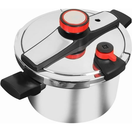 Deep Pressure Pan, Gland Type Cooker, Cooking Pot Cookware, Multifunction Pressure Cooker, Pressure Canner for Household, Commercial Restaurant, 4L