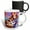 Multicolor, variant on 3drose, Redhead Woman in Blue Dress Hugs Her Ginger Cat. Happy Cat Lady Gift, 15oz Two-tone Red Mug