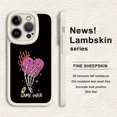 thumbnail image 1 of Exprésate con esta funda de teléfono de goma TPU con estampado de dibujos animados simple y creativo para iPhone, 1 of 4
