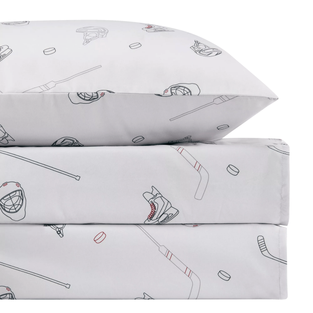 Bouclair Multicolour Kalo Hockey Print Sheet Set Double