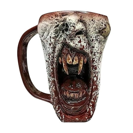 Half Face Cup For Coffee Milk Tea Coffee Cups Cup Living Room Halloween Funny Cup Scary Coffee Cup Large Drinking Cups Very Large Coffee Mugs Vacuum Coffee Mug Set for Women round Vacuum Cups Set Mugs