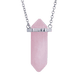 thumbnail image 1 of Collar para Mujer, Cadena con Dije de Cuarzo y Piedras Naturales LuckyLy, Modelo Orly rosa UNITALLA, 1 of 8