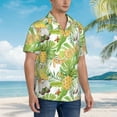 thumbnail image 3 of Disketp Hawaiian Shirts For Men,Gnome And Pineapple Print Mens Casual Short Sleeve Button Down Shirts Beach Shirt, 3 of 7