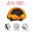 thumbnail image 5 of Disketp Flower Bush Sunflower Shower Caps,Reusable Shower Cap For Women, Double Layer Waterproof Hair Cap, Large Size For All Hair Lengths,For Girls Spa Home Salon Use, 5 of 9