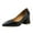 Black, variant on Ladies British Style Solid Heels for Wide Feet Adapt Shoes Color Leather Pointed Thick Chunky Platform Shoes Womens Closed Toe Shoes High Heeled Casual Shoes Italian Shoes for Women Dancing