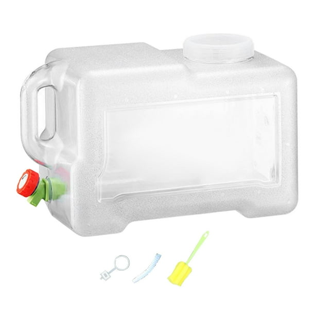 Contenedor de agua potable para emergencias con grifo, fácil limpieza 18L