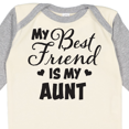 thumbnail image 4 of Inktastic My Best Friend is My Aunt with Hearts Boys or Girls Long Sleeve Baby Bodysuit, 4 of 5