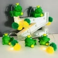 thumbnail image 2 of Cute Pom Poms Frog Night Mood Light Battery Operated LED String Lights for Indoor Boys Girls Bedroom Green Funny Animal Decoration, 2 of 11