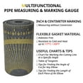 GoldlandWELD PROTECT Pipe Wrap Around, Grey Pipe Measuring Tool, Flex