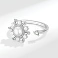 thumbnail image 4 of Seven bead connection beautiful rotary ring, adjustable opening ring, 4 of 4