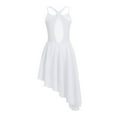 thumbnail image 2 of DPOIS Kids Girls Ballet Dance Dress Contemporary Lyrical Ballroom Dance Leotard White 13-14, 2 of 7