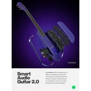 Enya NEXG 2 Acoustic-Electric Guitar Carbon Fiber Travel Smart Audio Guitar with 50W Wireless Speaker, Wireless Microphone, Hi-Fi Monitor Earphones, Footswitch, Charging Stand, and Gigbag(Purple)