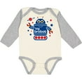 thumbnail image 3 of Inktastic Robot Brother Boys Long Sleeve Baby Bodysuit, 3 of 5
