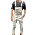 thumbnail image 2 of Koszal Men Jumpsuit Solid Color Multi Pockets Overalls Full Length Mid Rise Cargo Jumpsuit for Working, 2 of 8