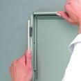 thumbnail image 2 of M&T Displays Opti Snap Picture Frame 11x17 Inch, Front Loading Diploma Frame, Silver Color 1" Aluminum Profile Size, 2 Packs, 2 of 7