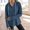 A1_Blue, variant on Women's Waffle Knit Hoodie Long Sleeve Henley Button Drawstring Hooded Pullover Casual Loose Fit Basic Tunic Sweatshirts Running Sweatshirt Workout Tops Beach Sweatshirt Yoga Jacket Blue S