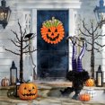 thumbnail image 1 of Guirnalda de calabaza para colgar en la pared de Halloween, decoración de fiesta y Festival de fantasmas de otoño JShteea El nuevo, 1 of 9