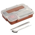 thumbnail image 2 of Toystoory Fiambrera Caja de alimentos a prueba de fugas de acero inoxidable Contenedor de almacenamiento de comidas con aislamiento térmico, Verde, L Suministros térmicos marrón L Toystoory HA006687-08, 2 of 6