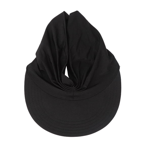 Sombrero de copa vacío de 56 a 65 cm, negro, transpirable, elástico, para verano, con ala ancha, para protección solar