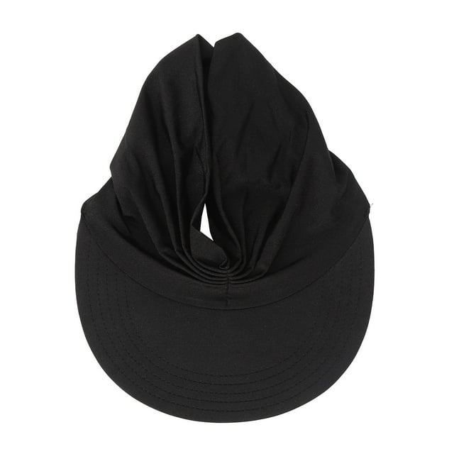 Sombrero de copa vacío de 56 a 65 cm, negro, transpirable, elástico, para verano, con ala ancha, para protección solar