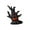 Light Black, variant on JYYYBF Halloween Scary Stump Tree Figurine Spooky Night Tree Decoration Tabletop Figurine for Home