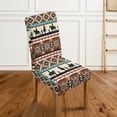 thumbnail image 3 of Xoenoiee Aztec Horse Cactus American Tribal Print Dining Chair Covers Removable Washable Stretch Slipcovers with Elastic Band for Restaurant Kitchen Hotel Decor Supplies, 1 Set, 3 of 7