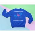 thumbnail image 5 of Old Glory Mens Flamingo Winter Ugly Christmas Sweater Long Sleeve Sweatshirt, 5 of 6
