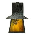thumbnail image 3 of Meyda 145947 8 in. Stillwater Winter Pine Straight Arm Wall Sconce, Bai & Verde, 3 of 4