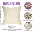 thumbnail image 2 of Easter He is Risen Decorative Throw Pillow Covers 18 x 18 Set of 4, Jesus is The Reason Religious Faith Cross Church Outdoor Pillowcase, Lily Flower Dove Purple Cushion Case Home Decor, 2 of 6