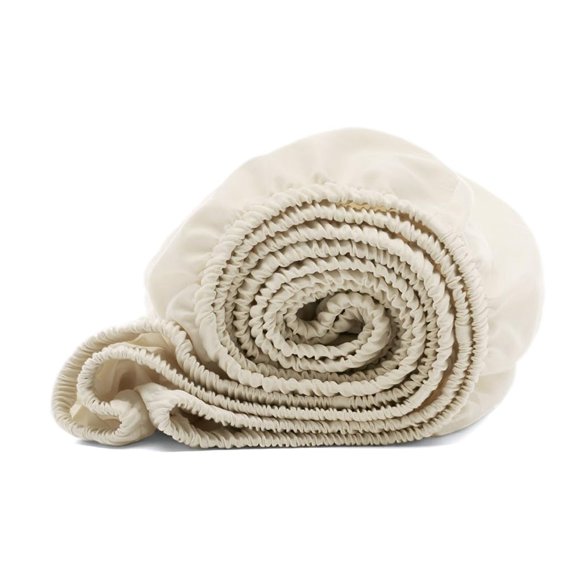 Boll & Branch Signature Hemmed Fitted Crib Sheet - One Size, Natural - Toxin-Free, Soft 100% Organic Cotton - Top-Stitched Elastic Band, Secure Fit
