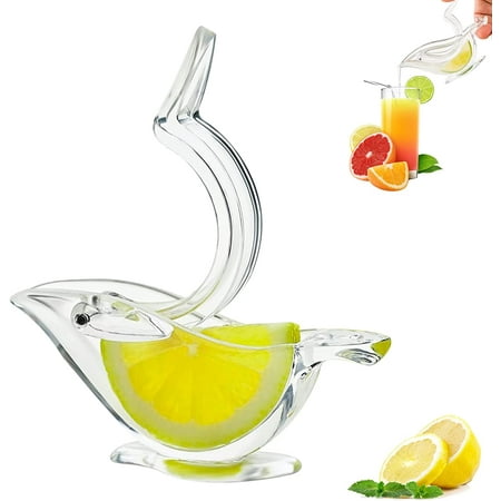

Lemon Juicer Bird Lemon Squeezer With Pour Spout Lemon Slice Squeezer Acrylic Manual Lemon and Orange Slice Squeezer(1 pcs)
