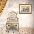 thumbnail image 3 of Jean-Honoré Fragonard 24x18 Gold Ornate Framed and Double Matted Museum Art Print Titled - View of a Park (ca. 1757-59), 3 of 4