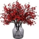 thumbnail image 1 of 12 flores artificiales a granel, flores artificiales de seda de plástico se utilizan para la cocina del hogar, dormitorio, festival de bodas, Navidad, decoración de fiesta de Halloween (rojo), 1 of 5