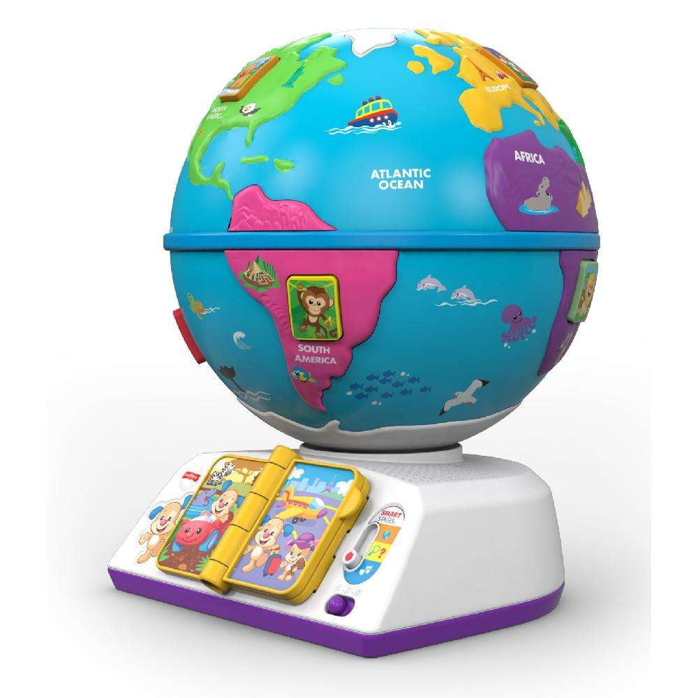 laugh and learn greetings globe