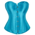 thumbnail image 1 of Grebrafan Corsets Bustier à Lacets Femme Bleu Mer 5TG, 1 of 1