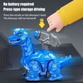 thumbnail image 3 of BAELLERT Press Mechanical Dinosaur Car Toy Push Go Inertial Drive Pull Back Educational Kids Cartoon Dino Truck Vehicle Toy Toddler Boys Girls, 3 of 8