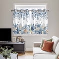 thumbnail image 4 of Blue Coastal Starfish Kitchen Curtains Window Panels, Beach Nautical Shell Eucalyptus Summer Insulated Window Treatment Curtain, Grommet Curtains for Bedroom/Living Room/Bathroom, 2 Piece 42"Wx45"L, 4 of 8