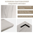 thumbnail image 4 of Koville Luxury Marble Granite Cutting Board for Kitchen,Rectangle, 20*16in, White Macaubas, 4 of 7