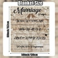 thumbnail image 2 of Wedding Gifts for Couples 2023 Marriage Prayer Throw Blanket for Couple Newlyweds Fleece Flannel Best Bride to Be Groom Gifts for Wedding Day Bridal Shower Anniversary Honeymoon Engagement,(30"x40"), 2 of 7