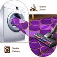 thumbnail image 6 of Purple Fish Scales Runner Rugs 2x6 ft Ombre Fish Tail Abstract Art Vintage Washable Hallway Rugs Non-Slip Floor Mats Absorbent Carpet Bedside Runners for Bedroom Kitchen Bathroom Laundry Room, 6 of 9