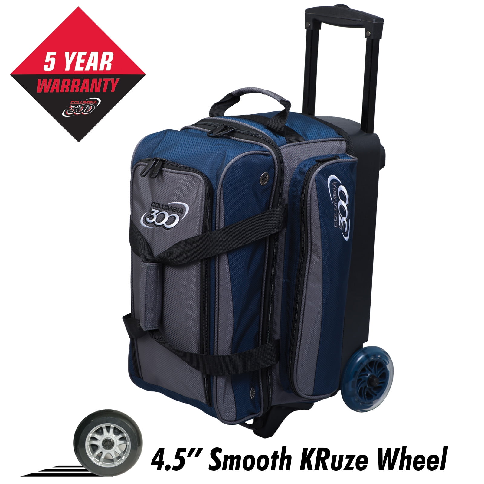 Columbia 300 Icon Double Roller Bowling BagNavy/Charcoal