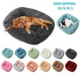 thumbnail image 1 of Square Plush Dog Cat Thickened Warm Soft Pet Tent Cave Nest Bed Mat Pad Kennel, 1 of 10